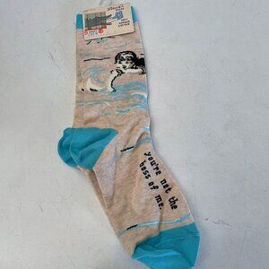 NEW Blue Q Womens Crew Socks "You're not the boss of me" Saying NWT Funny